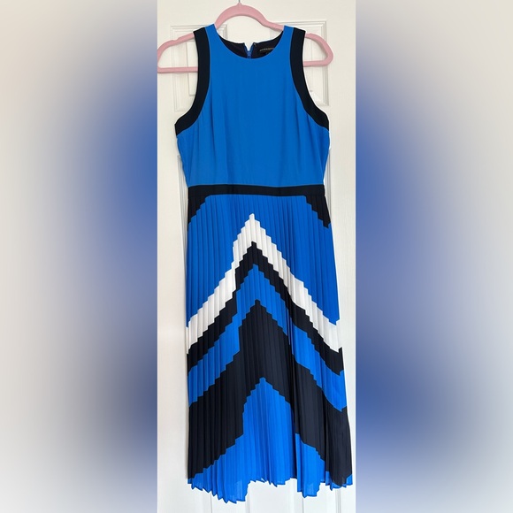 Banana Republic Royal Blue Dress Pleated - Picture 1 of 1